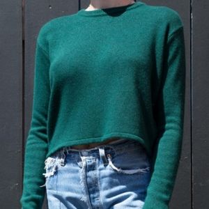 brandy melville francesca sweater (green)